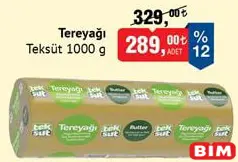 TEKSÜT TEREYAĞI 1 KG